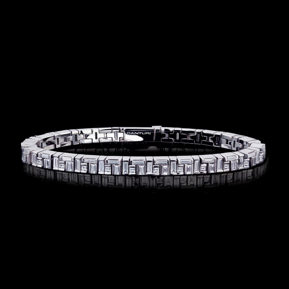 Cubism diamond bracelet set in 18ct white gold by Stefano Canturi