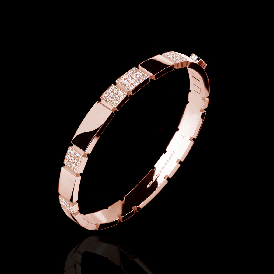 Eternal 6 set diamond bangle set in 18ct pink gold by Stefano Canturi
