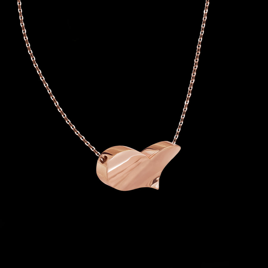 Odyssey Heart pendant necklace set in 18ct pink gold by Stefano Canturi