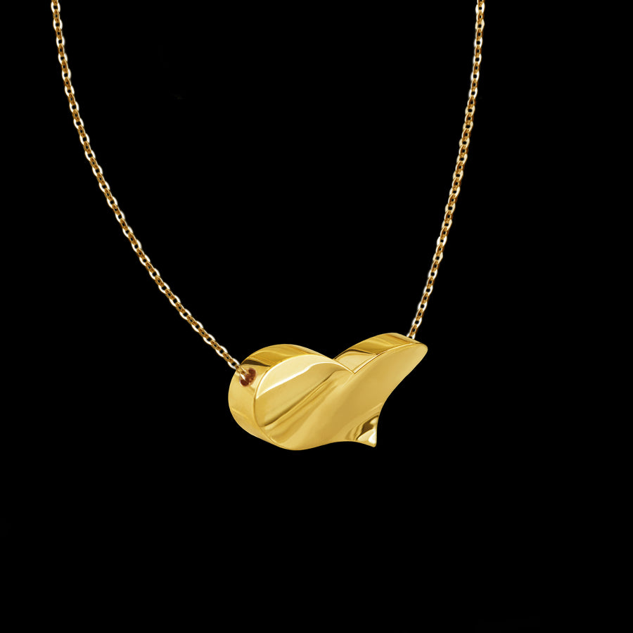 Odyssey Heart pendant necklace set in 18ct yellow gold by Stefano Canturi