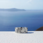 Cubism classic diamond ring set in 18ct white gold by Stefano Canturi