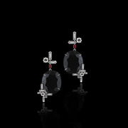 Cubism diamond Overlay earrings in 18ct white gold by Stefano Cantuir