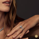 Cubism Upswept Oval cut diamond ring by Stefano Canturi