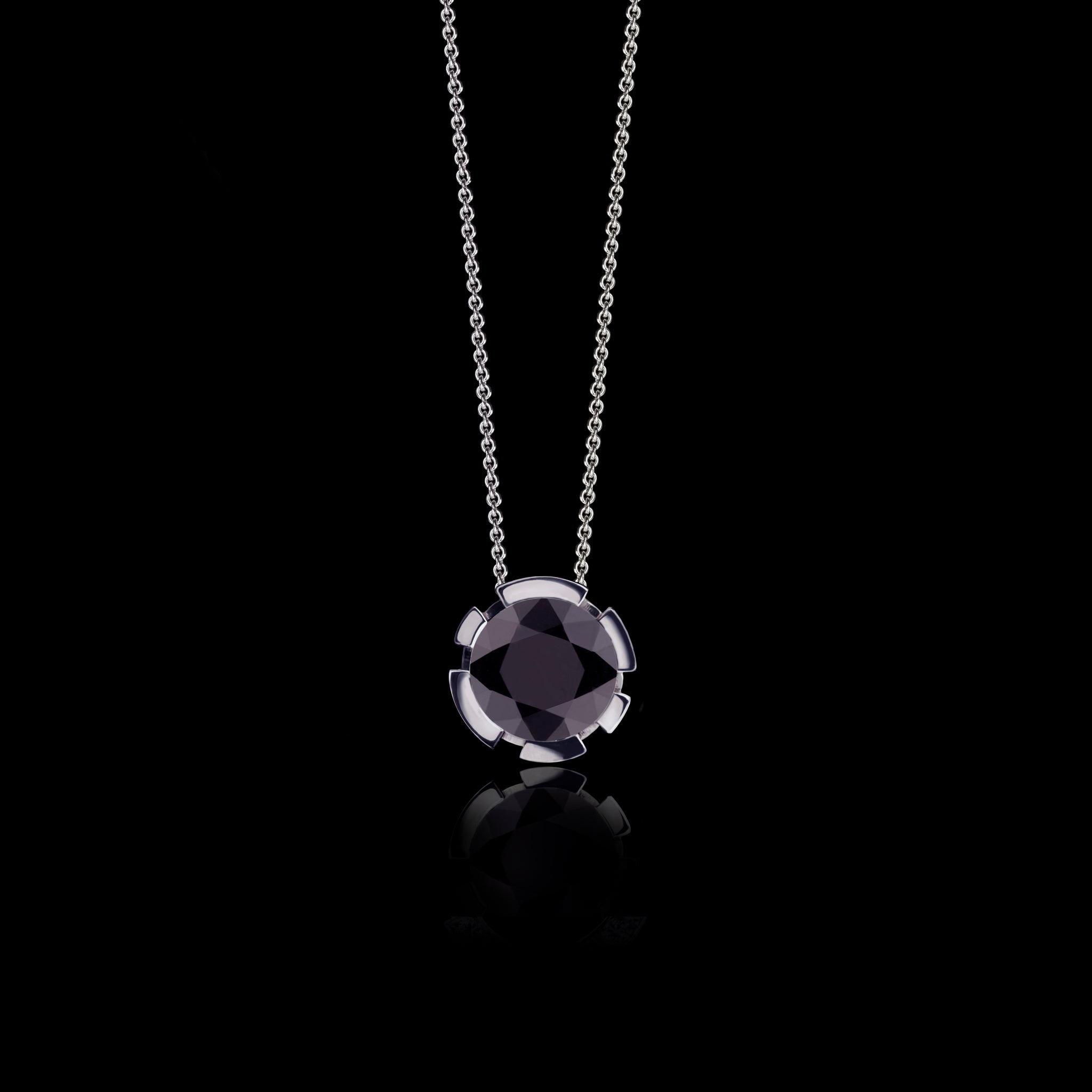 Regina Australian black sapphire necklace