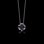 Regina Australian black sapphire necklace in 18ct white gold by Stefano Canturi