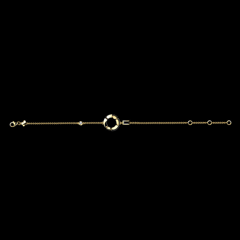 Regina fine plain bracelet in 18ct yellow gold by Stefano Canturi