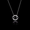 Regina single link diamond and Australian black sapphire necklace in 18ct white gold by Stefano Canturi