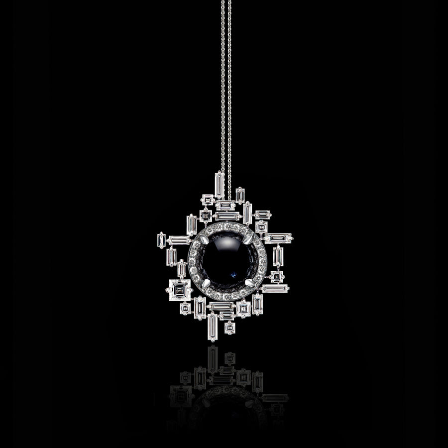 Stella Diamond and Australian Black Sapphire Necklace by Stefano Canturi